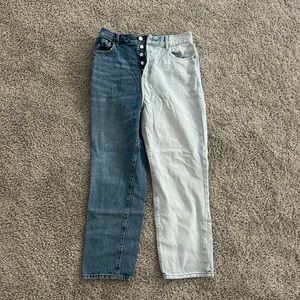 Pacsun multi colored straight leg jeans
